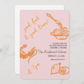 Good Food & Good Times Thanksgiving 招待状 (正面/裏面)