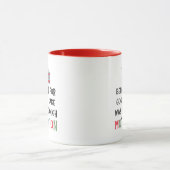 Good For Goodness Sake Funny Christmas Present マグカップ (中央)