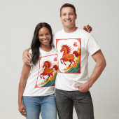 Good Fortune Chinese Fire Horse Tシャツ (ユニセックス)