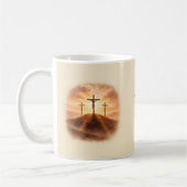 Good Friday Three Crosses Sunset コーヒーマグカップ (左)