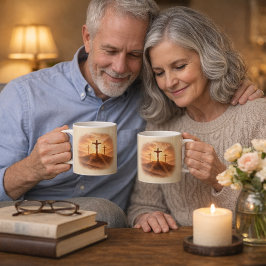 Good Friday Three Crosses Sunset コーヒーマグカップ