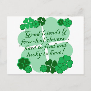 Good FriendsとShamrocks ポストカード