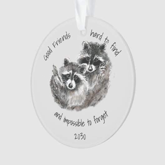 Good Friends懸命は不可能な日付を見つけるこ忘れと オーナメント (正面)