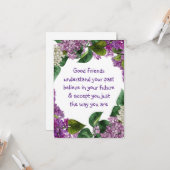 Good friends理解感動的引用文 カード (正面/裏面インサイチュ)