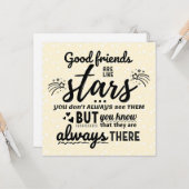Good Friends Are Like Stars カード (正面/裏面インサイチュ)