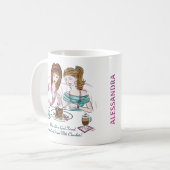 Good Friends & Chocolate Girlsの夜 コーヒーマグカップ (正面左)