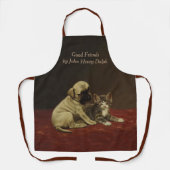 Good Friends (Puppy and Kitten) - John Henry Dolph エプロン (正面)