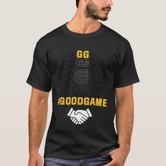 Good Game GG Gamer Gaming Tシャツ (正面)