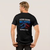 🤝 Good Game Well Played チームゲーマー 🎮 トライブレンドＴシャツ (裏面全面)