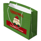 GOOD GIRL 親愛 Santa Red and Green Christmas ラージペーパーバッグ (裏面アングル)