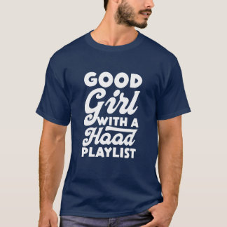 Good Girl With Hood プレイリスト レトロ Tシャツ