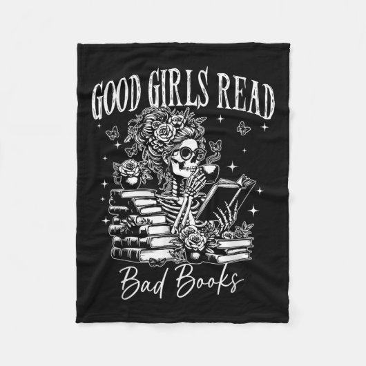 Good Girls Read Bad Books, Funny Smut Reader Dark フリースブランケット (正面)