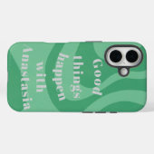 Good Green Things Happen Case-Mate iPhoneケース (裏面 (横))