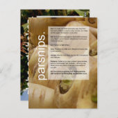 Good Growing Guide: Globe Artichokes & Parsnips ポストカード (正面/裏面)