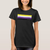Good & Happy Nonbinary Gay Pride Rainbow Flag LGBT Tシャツ (正面)