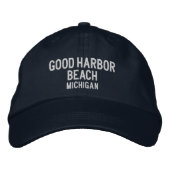 Good Harbor Beach Michigan Baseball Hat 刺繍入りキャップ (正面)