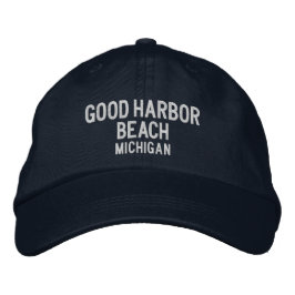 Good Harbor Beach Michigan Baseball Hat 刺繍入りキャップ