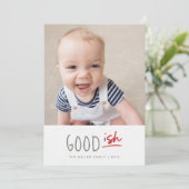 Good-ishリスト写真おもしろいホリデーカードとコラージュ (スタンド正面)