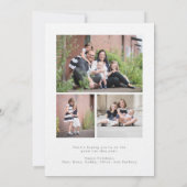 Good-ishリスト写真おもしろいホリデーカードとコラージュ (裏面)