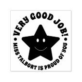 Good Job絵文字パーソナライズされた先生学校 セルフインキングスタンプ (デザイン)