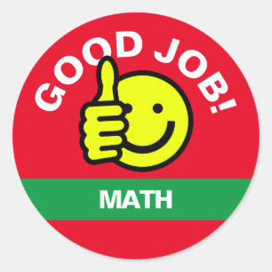 「Good Job」がスマイル・ステッカーを押し上げカスタマイズる ラウンドシール