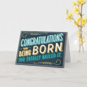 GOOD JOB AND HAPPY **30th**誕生日 カード (黄色い花)