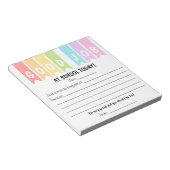 Good Job At School Today Brag Notes ノートパッド (アングル)