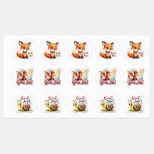 Good Job! Fox, Dragon & Snail Stickers