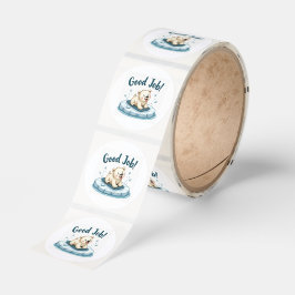 “Good Job!” – Motivational Sticker Roll ラウンドシール