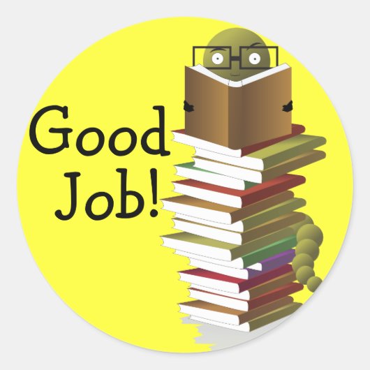 Good Job Rewardステッカー ラウンドシール (正面)