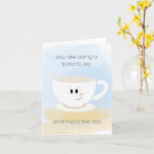 Good Job Teacupカード カード (黄色い花)