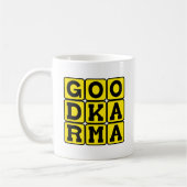 Good Karma, Buddhist Tenet コーヒーマグカップ (左)