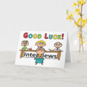 Good Luckインタビュー カード (黄色い花)