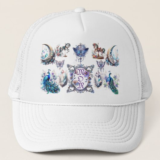 Good LuckチャームFor Momフローラフレーム キャップ (正面)