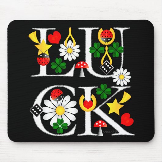 Good Luckマウスパッド マウスパッド (正面)