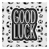 Good Luck – サッカー ポスター (正面)