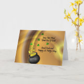 Good Luck And Happy St. Patty&Apos;s Day カード (黄色い花)