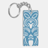 Good Luck Blue Tiki Acrylic キーホルダー (正面左)