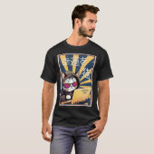 Good Luck Cat Japanese  Feline Purrfect Cat Tシャツ (正面フル)