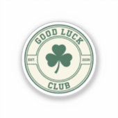 Good Luck Club Trendy Varsity Green Aesthetic シール (正面)