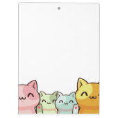 Good Luck Cute Cats Clipboard クリップボード (裏面)