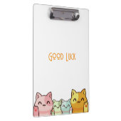 Good Luck Cute Cats Clipboard クリップボード (右)
