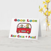 Good Luck Drivingテスト カード (黄色い花)