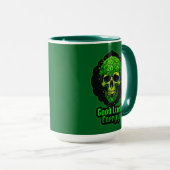 Good Luck Energy Skull St Patrick’s Day - caneca マグカップ (正面右)