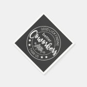 good luck finding better coworkers than us スタンダードカクテルナプキン (角)