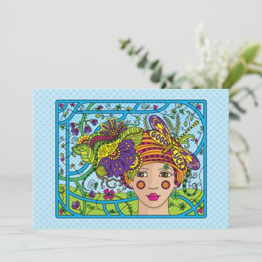 Good Luck_Flatカード7"x5" (スタンド正面)