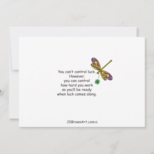 Good Luck_Flatカード7"x5" (裏面)