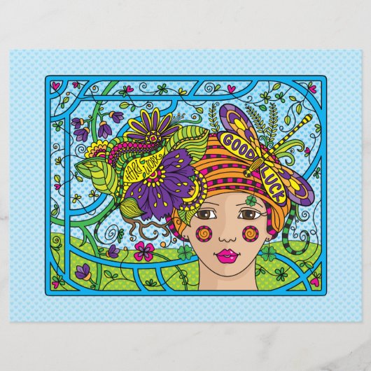 Good Luck_Flat紙シート11"x8.5" (正面)