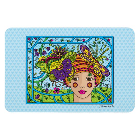 Good Luck_Flexibleマグネット6"x4" マグネット (横)