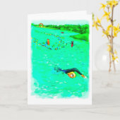 Good Luck for Triathers – コース外スイミングオフ カード (黄色い花)